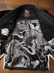 Bull Terrier Jiu jitsu BJJ Kimono, Size A1S. Fits like A0. Vintage RARE! w/ rash