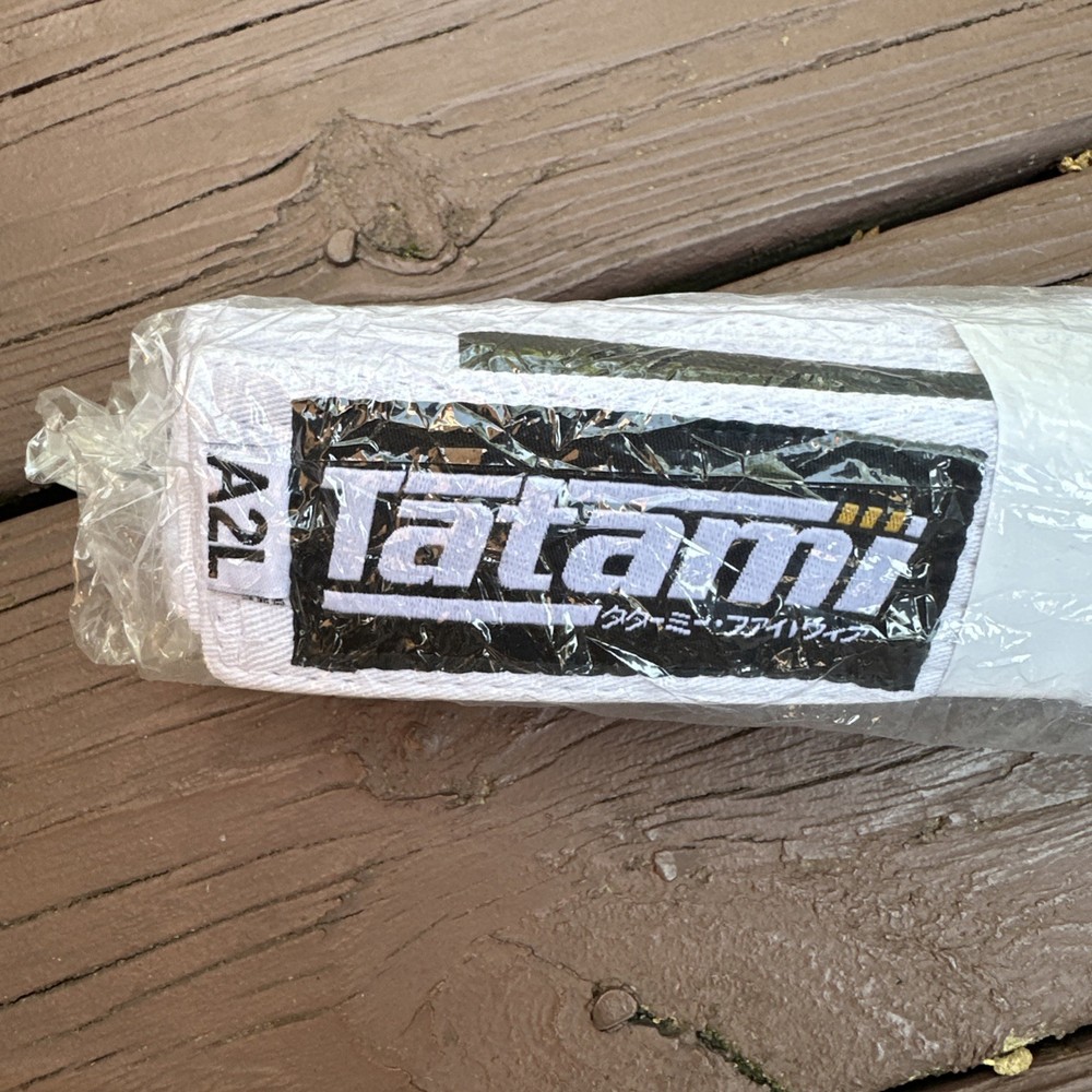 NEW Tatami Fightwear Belt Size A2L Brazilian Jiu Jitsu White