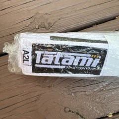 NEW Tatami Fightwear Belt Size A2L Brazilian Jiu Jitsu White