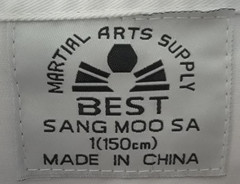 Martial Arts Best Sang Moo Sa Tae Kwon Do Size 1 Uniform Karate Tiger Claw Demo