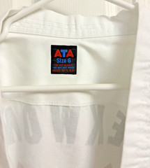ATA Taekwondo FULL Uniform Set Size 6 White Heber Springs AR & Lot x4 Rank Belts