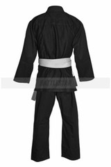 CUSTOM TAILORED FIT BLACK BRAZILIAN JIU-JITSU GI/ BJJ KIMONO+ FREE WHITE TROUSER