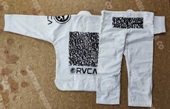 Pearl weave Brazilian jiu jitsu Uniforms custom made 100% cotton #105 A4 size.
