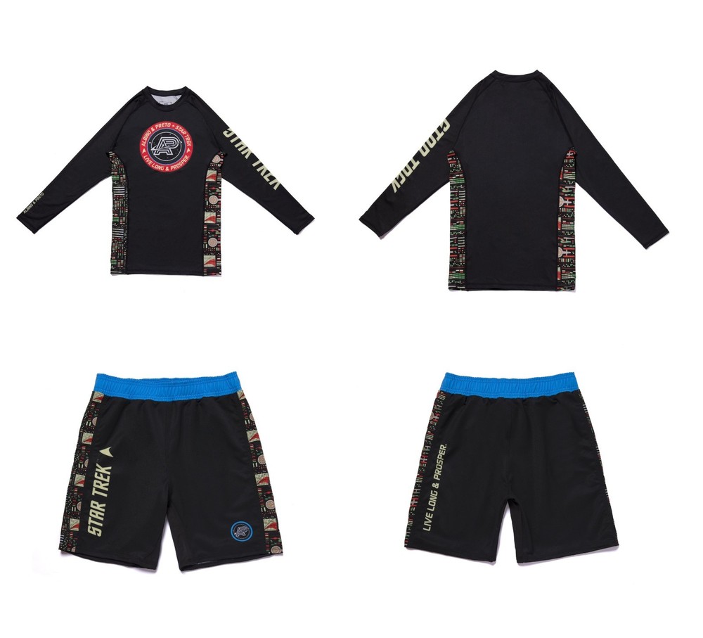Albino and Preto Batch #100: Star Trek Rash Guard & Short (Set) No Gi Apparel