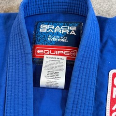 Gracie Barra Blue GB Equipe Edition Jiu Jitsu Kimono Jacket Youth Size 5 Y5