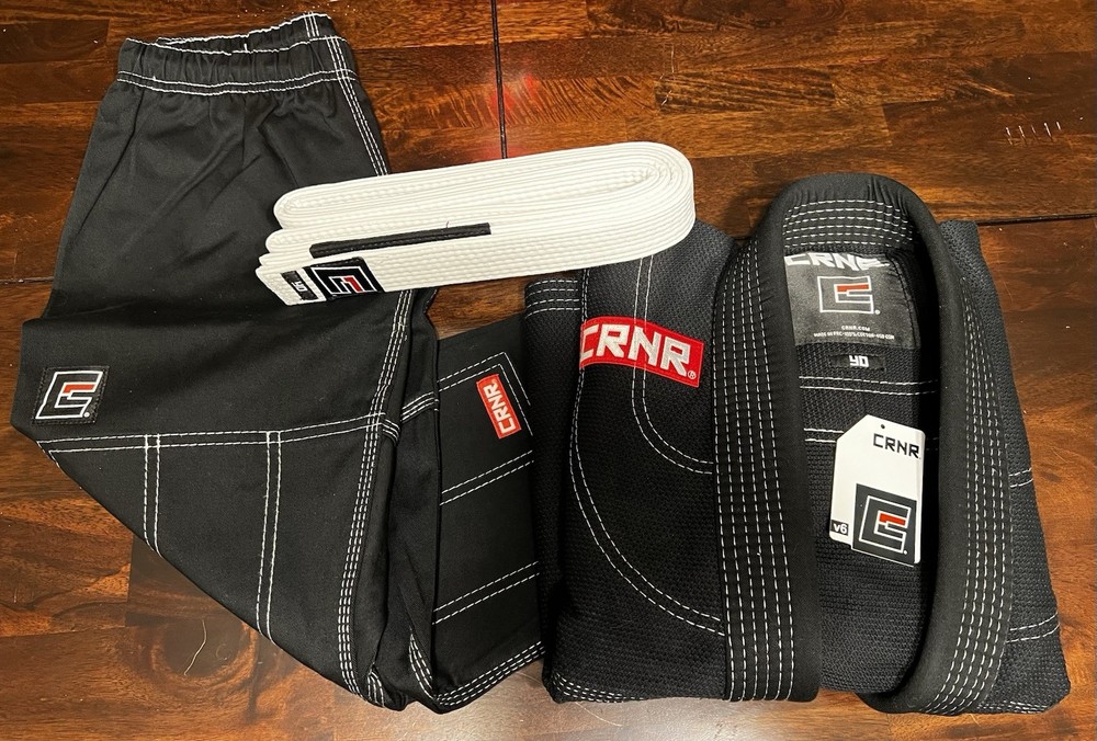 CRNR size Y-0 Black V6 BJJ Gi
