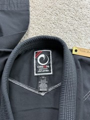 Origin Jiu Jitsu Gi Youth 7/8 Black Contrast Stitching Martial Arts Kimono