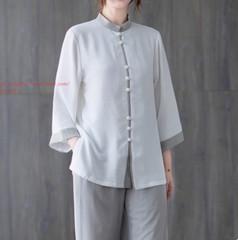 Women’s Cotton Linen Shirts +Pants Tai Chi Sets Blouse Arts Kung Fu Su Uniforms