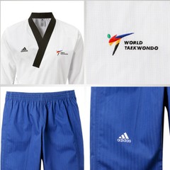 Kukkiwon Adidas Adi Club Taekwondo Poomsae Uniform Gi Dobok TKD Approved Female