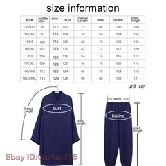 Wudang Taoist Suit Kung Fu Tai Chi Uniform Martial Arts Wushu Wing Chun Clothes
