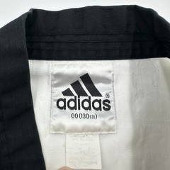 Vtg Adidas Taekwondo Dobok Uniform Top Size 00 130cm WTF Patches USA Korea
