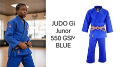 Judo Gi Uniform White Blue 550GSM Club 750GSM Professional Suit UK