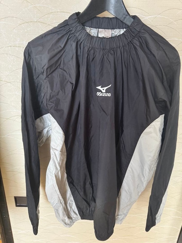 Mizuno Boxing Sauna Suit Size O(XL) Weight Cut Set Black White Japan Used
