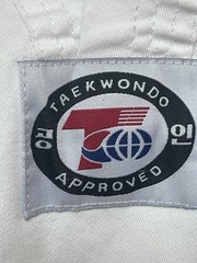 Taekwondo Approved Uniform Top Pants White US 180 Size 4