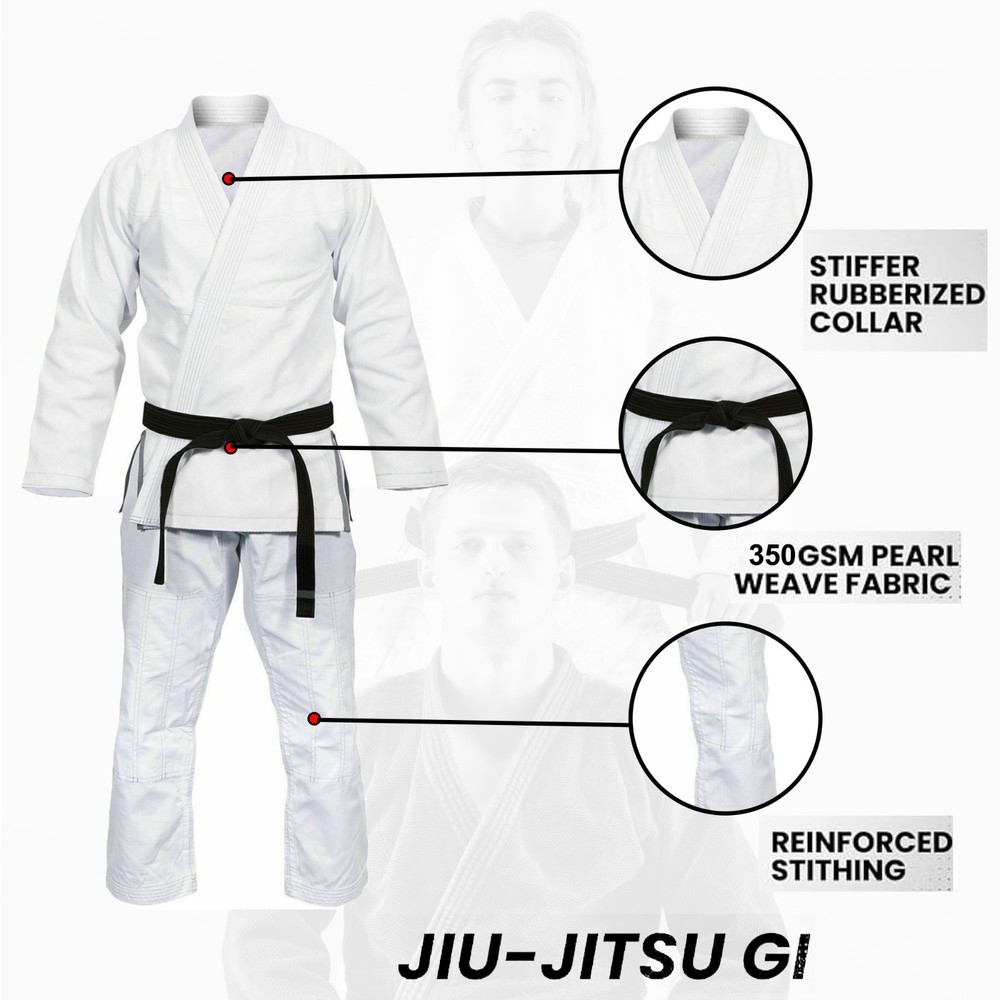 Karate Suit Gi Uniform Martial Arts Clothing for Training Competition Free Belt