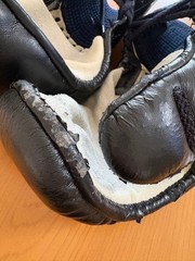 Japanese Kendo Kote Gloves Armor Navy Blue Size L Traditional