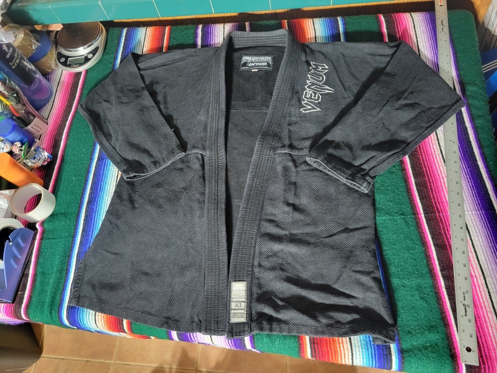 Venum Contender Brazilian Jiu-Jitsu Gi – Black Size A3 Top