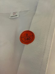 Taekwondo Gi Set Quinones 0/140 Youth Large White Uniform Top Pants White Belt