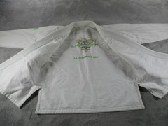 Romulo Melo Brazilian Jiu-Jitsu Gi Jacket Mens Small White A1 Patch Logo