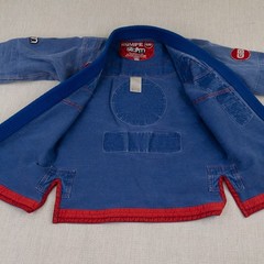 Gracie Barra Storm Gi Jacket Adult A1 Blue (READ) Blue Jiu Jitsu Pro Lite Aero