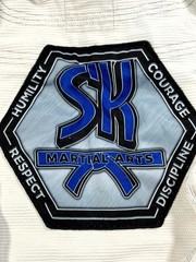 Break Point SKMA Warrior Jiu-Jitsu Kimono Jacket Mens A0 White Cotton Open Front