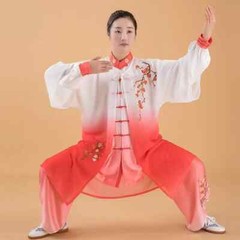 Women Silk Satin Chinese Tai Chi Suit Female Kung Fu Wushu Martial Arts Uniform