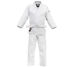 New Fuji Sports Mens Kids Womens Single Weave Judo Gi Kimono – White 1 Size