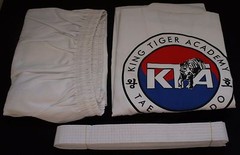 Tiger Claw TC 2000 Series Student Tae Kwon Do Uniform Adult 5 White NEW NIP 3pc