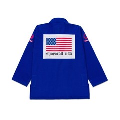 Shoyoroll Batch #151: 24 Americana BJJ Gi Blue Jiu Jitsu Kimono 450 GSM With Bag