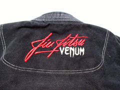 Venum Jiu Jitsi „Challenger” Series Jacket Youth Size C3, Black Cotton Red Trim