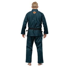 Fuji Lightweight Light Weight Mens Brazilian Gi Jiu-Jitsu BJJ Navy Blue w Orange