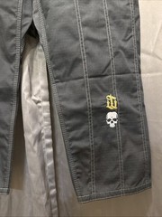 War Tribe Patriot Jiu Jitsu Size: A1H -Black Pants 10oz Ripstop Black and Gold