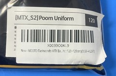 MOOTO MTX Basic Poom Uniform S2 TKD Taekwondo WT Dobok – 120 3xs, Brand New