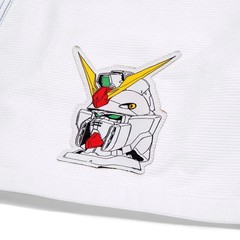 Albino & Preto x Wing Gundam BJJ Gi Kimono White 450 GSM Premium Jiu Jitsu Suit
