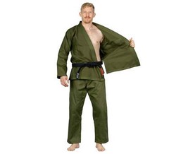 Fuji Sports All Around Mens Brazilian Jiu Jitsu Gi Jiu-Jitsu BJJ Military Green