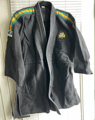 Tiger Claw Hayashi Judo Gi Uniform Adult Unisex Size 8 Black Green Yellow