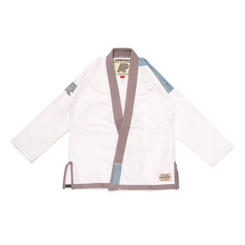 Albino and Preto Batch #7 Grey Skies White JIU JITSU GI PREMIUM Quality