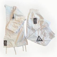 Gracie Jiu-Jitsu White Gi Set 100% Cotton BJJ Youth Size 000/110 Unisex