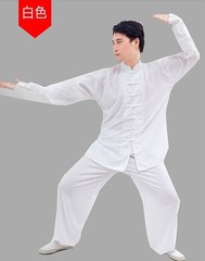 Unisex Cotton Kung Fu Tai Chi Uniform Morning exercise martial arts Clothes Suit