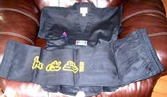 NEW Vision Black National Taekwondo Complete Uniform SHIPS FREE