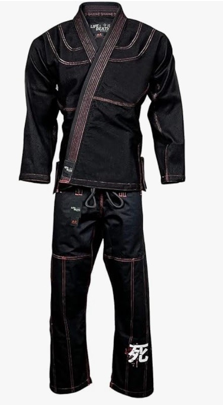 Life & Death BJJ Gi A4 Black 450 GSM Brazilian Jiu Jitsu Kimono New