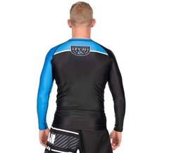 Fuji Sports Freestyle 2.0 IBJJF Ranked BJJ Jiu Jitsu Long Sleeve Rashguard Blue
