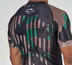 Fuji Flex Lite Mens MMA BJJ Jiu Jitsu Short ShortSleeve SS Rashguard – Camo