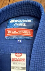 Gracie Barra Equipe BJJ Jiu-Jitsu Gi Uniform Set Kids Y5 Blue