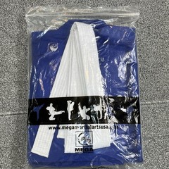 Martial Arts Taekwondo Karate Uniform Youth Size 1 Blue CHEN HUU Academy New