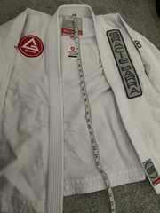 GRACIE BARRA Equipe GB STORM Jiu Jitsu For Everyone Gi White Adult Size A1
