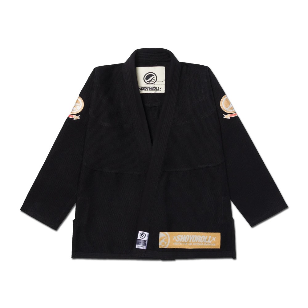 New Shoyoroll Black Tana Competitor Kimono BJJ Gi Karate Jiu-Jitsu Uniform+Bag