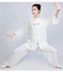 Summer Breathable Short Sleeve Kung Fu Shirts Wing Chun Training Vintage Sport