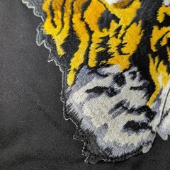Vintage Macho Brand Karate 2 PC Gi Large Tiger & Other Patches Youth SZ O/140