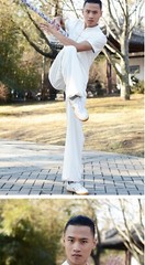 New autumn short sleeve men’s middle-aged Chinese style martial arts clothes